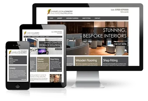 Chameleon Joinery Mobile responsive web design Surrey