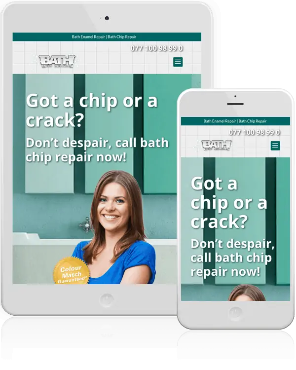 Bath Repair Web Design