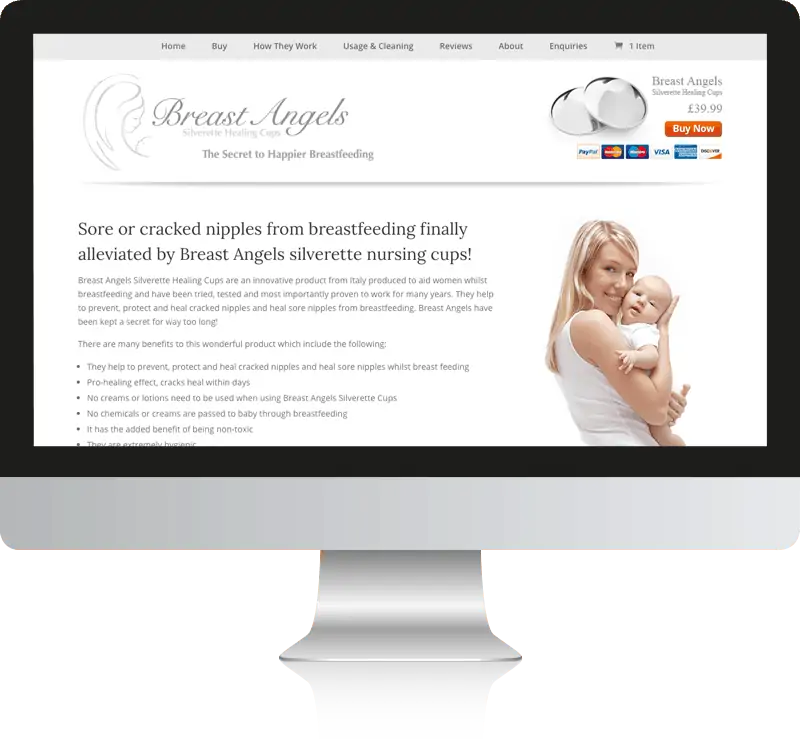 Breast Angels WooCommerce Web Design