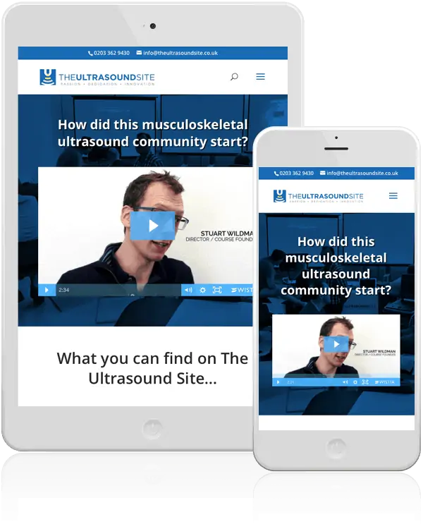 The Ultrasound Site WordPress Mobile Responsive Web Design