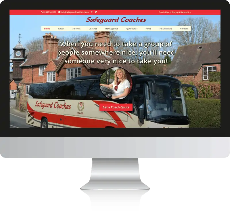 Safeguard Coaches Web Design