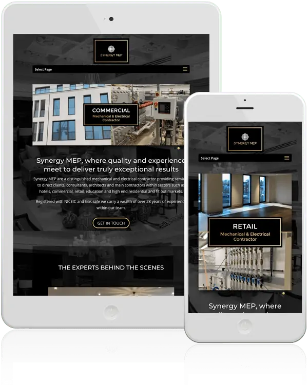 Synergy MEP Mobile Website Design