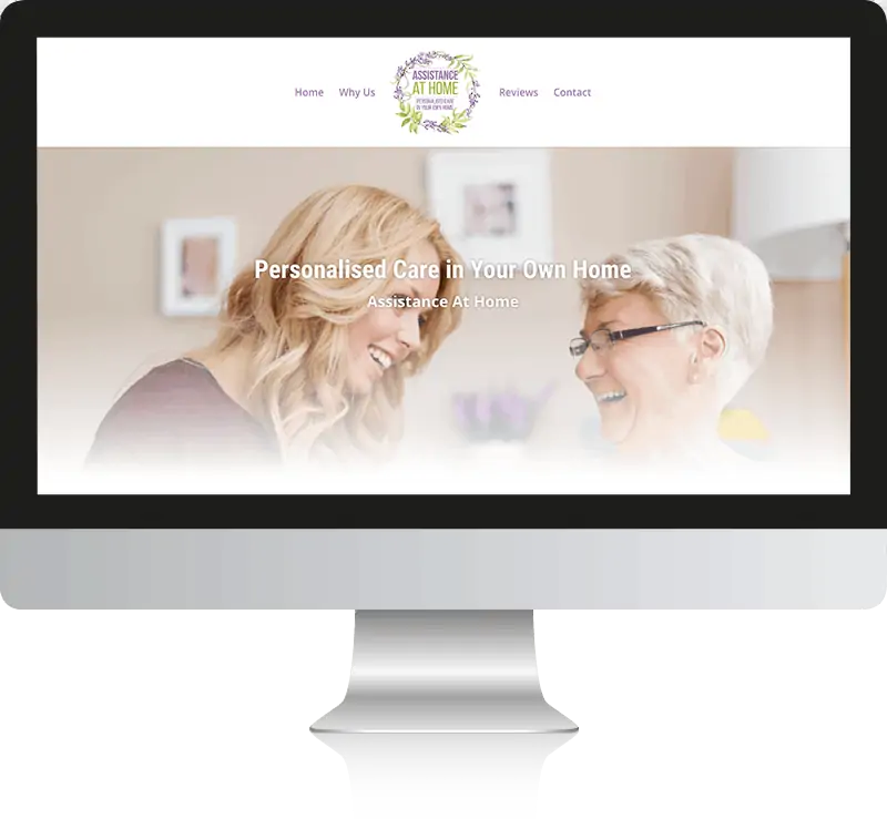 Assistance at Home WordPress Desktop Web design