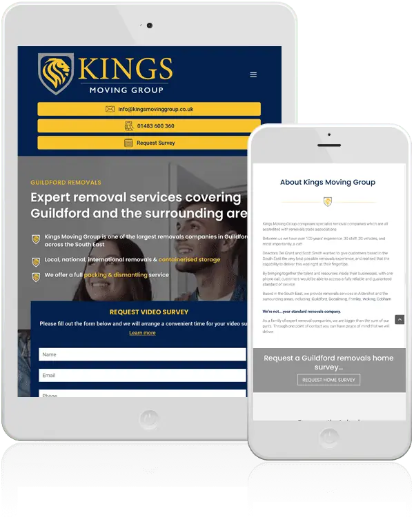kings moving group website mobile